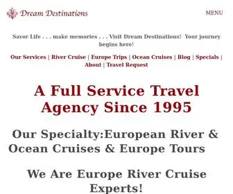 Dreamdestinations.com(European River Cruise Experts & Specialists) Screenshot