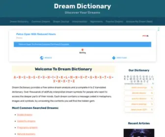 Dreamdictionary.org(Dream Dictionary) Screenshot