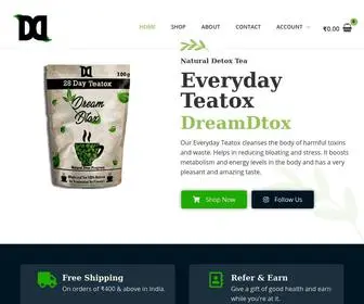 Dreamdtox.com(Our Everyday Teatox cleanses the body of harmful toxins and waste) Screenshot