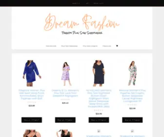 Dreamfashion.com(Trendy Plus Size Sleepwear) Screenshot