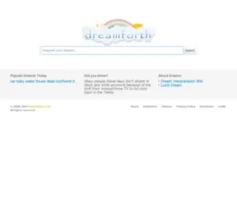 Dreamforth.com(Dream Interpretation) Screenshot