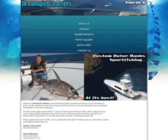 DreamGirlcharters.com(Custom Outer Banks) Screenshot