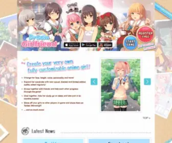 DreamGirlf.com(Dream girlfriend official website) Screenshot