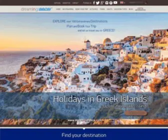 Dreamingreece.com(Vacations Greek islands. Travel Guide Greece. Dream in Greece. Summer Holidays Greece) Screenshot