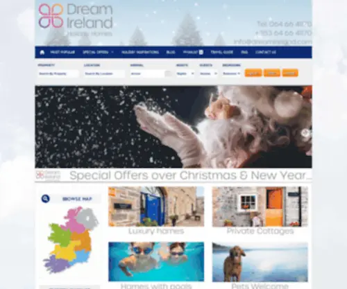 Dreamireland.com(Dream Ireland Holiday Homes) Screenshot