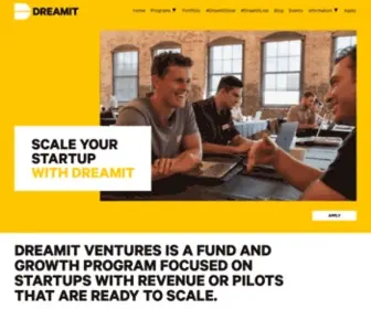 Dreamit.com(Dreamit Ventures) Screenshot