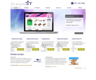 Dreamit.nl(Wij ontwikkelen professionele websites en webshops voor bedrijven) Screenshot