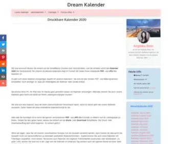 Dreamkalender.de(Druckbare KalenderDream Kalender) Screenshot