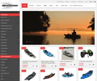 Dreamkayaks.com.au(DREAM KAYAKS The Best Fishing Kayaks on the Planet) Screenshot