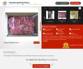 Dreamlandagrofoods.com(Dreamland Agrofresh Products) Screenshot