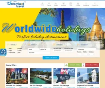 Dreamlandtravel.co.in(Dreamland Travel) Screenshot