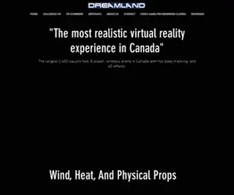 Dreamlandvr.ca(Dreamland VR) Screenshot