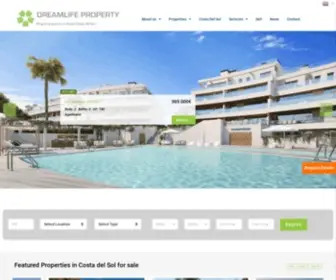 Dreamlifeproperty.com(Property for sale Costa del Sol) Screenshot