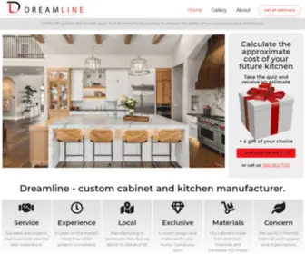 Dreamlinecabinets.com(Custom kitchens manufacturer) Screenshot