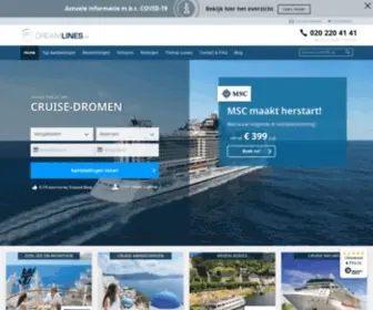 Dreamlines.nl(Cruises) Screenshot