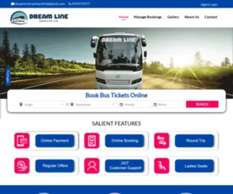 Dreamlinetravel.in(Dreamline Travels Pvt Ltd) Screenshot