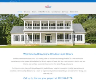 Dreamlinewd.com(DreamLine Windows and Doors) Screenshot