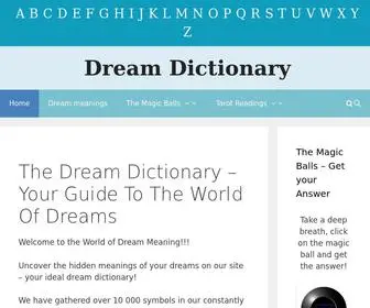 Dreammeaning.online(Your On) Screenshot