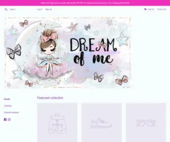 Dreamofmebowtique.com(Dream of Me Bowtique) Screenshot