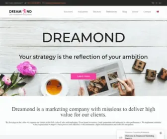 Dreamond.com(Dreamond is a sales & marketing agency) Screenshot