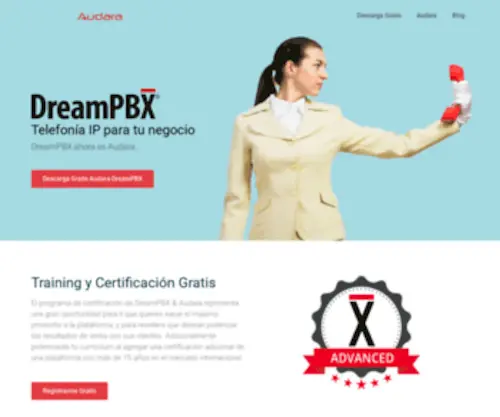 Dreampbx.com(Telefonía IP Corporativa) Screenshot