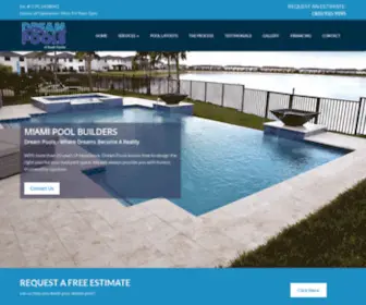 Dreampoolsfl.com(Miami Pool Builders) Screenshot
