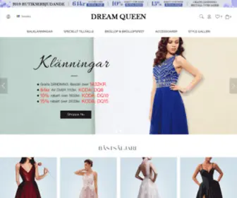 Dreamqueen.se(Speciellt tillfälle & Bröllopsklänningar) Screenshot