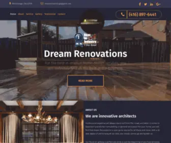 Dreamrenovationsgta.com(Dream Renovations Dream Renovations) Screenshot