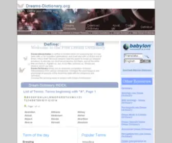 Dreams-Dictionary.org(Dream Dictionary) Screenshot