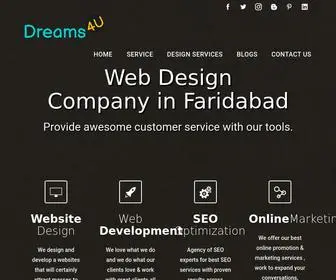 Dreams4U.in(Website Designing Company in Faridabad Dreams4u) Screenshot