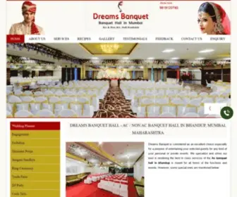 Dreamsbanquet.in(Banquet Hall in Mumbai) Screenshot