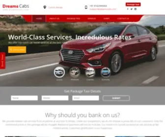 Dreamscabs.com(Kerala Car Rentals) Screenshot