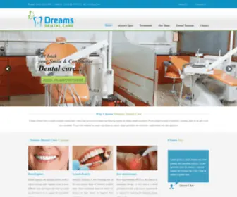 Dreamsdentalcare.com(Dental Clinic in Changanacherry) Screenshot