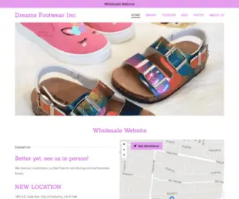 Dreamsfootwear.com(Dreams Footwear Inc) Screenshot