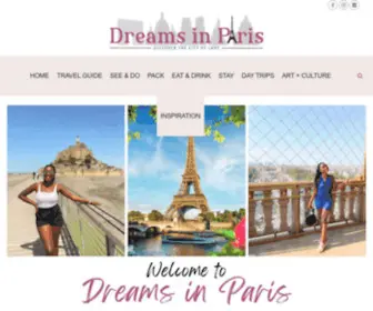 Dreamsinparis.com(Dreams in Paris) Screenshot