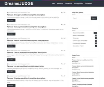 Dreamsjudge.com(Explore Your Dreams) Screenshot