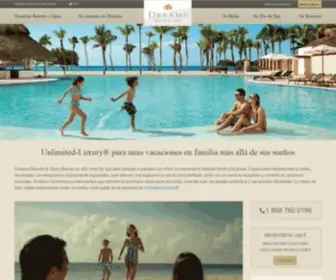 Dreamsresorts.com.do(Dreams Resorts & Spas) Screenshot