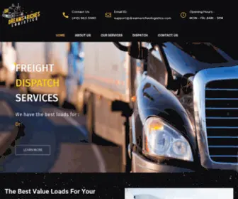 Dreamsricheslogistics.com(Freight Dispatch Services) Screenshot