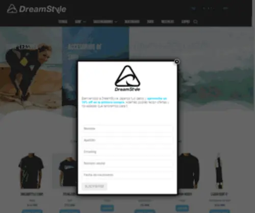 Dreamstyle.cl(Tienda de Surf) Screenshot