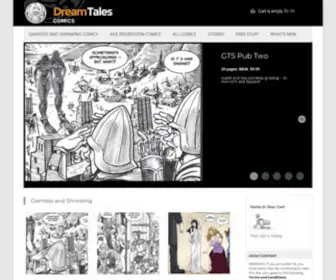 Dreamtalescomics.com(Giantess and Shrinking Comics) Screenshot