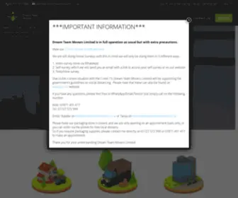 Dreamteammovers.co.uk(Removals St) Screenshot