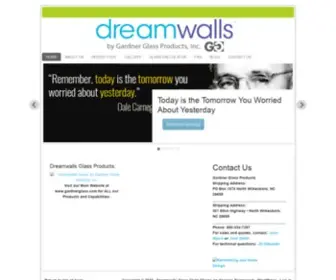 Dreamwallsglass.com(Innovative Glass & Mirror Products) Screenshot