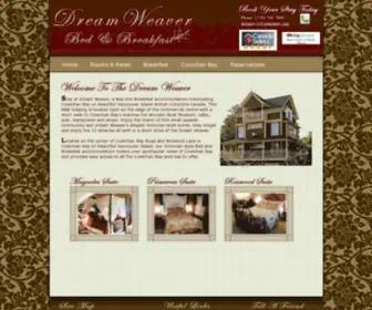 Dreamweaverbedandbreakfast.com(Dream Weaver Bed and Breakfast Cowichan Bay Accommodations and Lodging) Screenshot