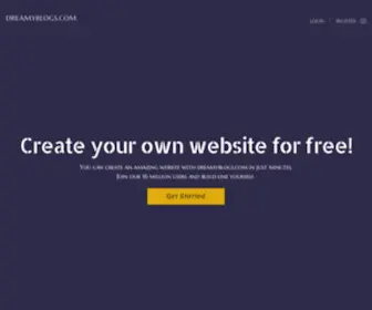 Dreamyblogs.com(Free website builder) Screenshot