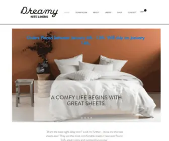 Dreamynitelinens.com(Dreamy Nite Linens) Screenshot