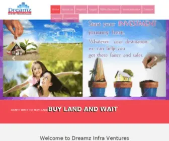 DreamZinfraventures.com(The No. 1 Real Estate Company) Screenshot