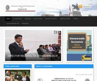 Dreayacucho.gob.pe(Dirección Regional de Educación) Screenshot