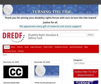 Dredf.org(Disability Rights Education & Defense Fund) Screenshot