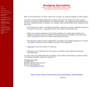Dredgingspecialists.com(Dredge Dredging Dredges Dredging Contractor Environmental Dredges Dredging Equipment Dredging Specialists Menu) Screenshot