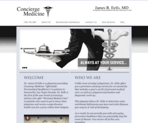 Dreells.com(Dr. James R Eells) Screenshot